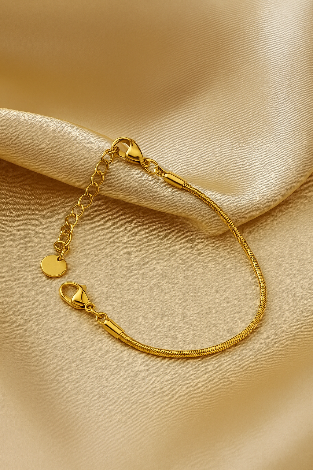 Delicate 18K Gold-Plated Bone Chain Bracelet – Everyday Luxury