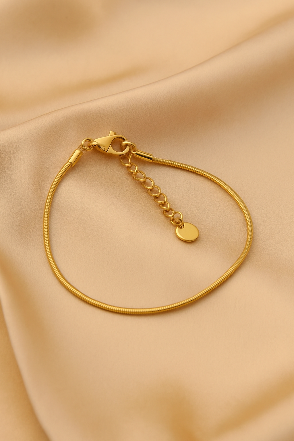 Delicate 18K Gold-Plated Bone Chain Bracelet – Everyday Luxury