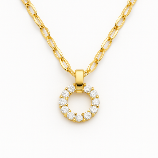 Elegant Light Luxury Necklace with Micro-Inlaid Zirconia