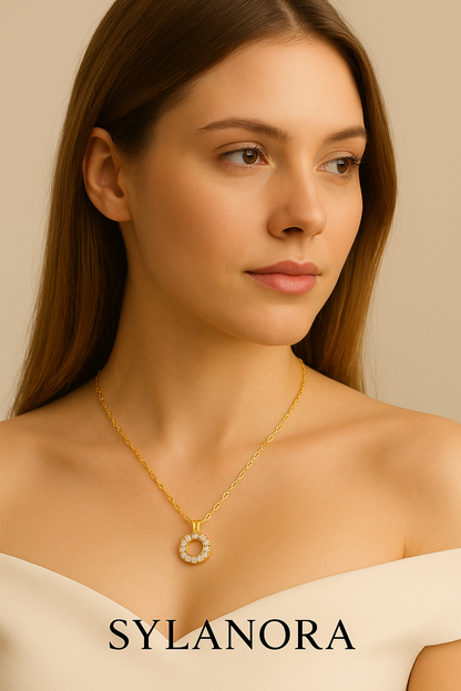 Elegant Light Luxury Necklace with Micro-Inlaid Zirconia