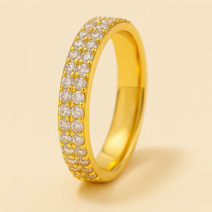 Sylanora™ 18K Gold Plated Zircon Stacking Ring – Dainty, Durable, Elegant