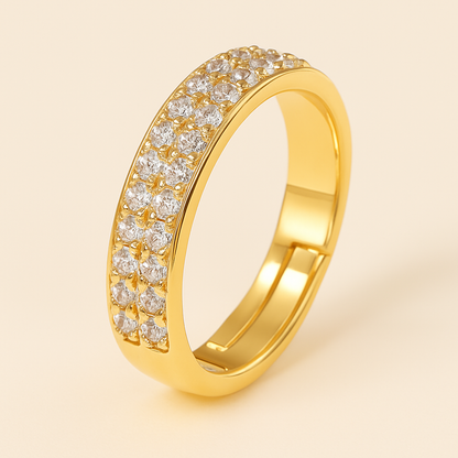 Sylanora™ 18K Gold Plated Zircon Stacking Ring – Dainty, Durable, Elegant