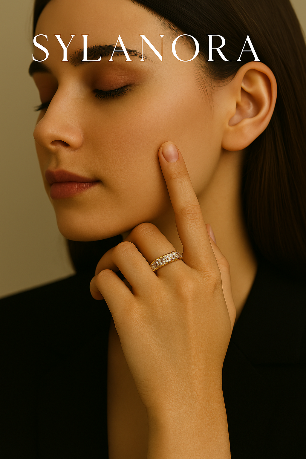 Sylanora™ 18K Gold Plated Zircon Stacking Ring – Dainty, Durable, Elegant