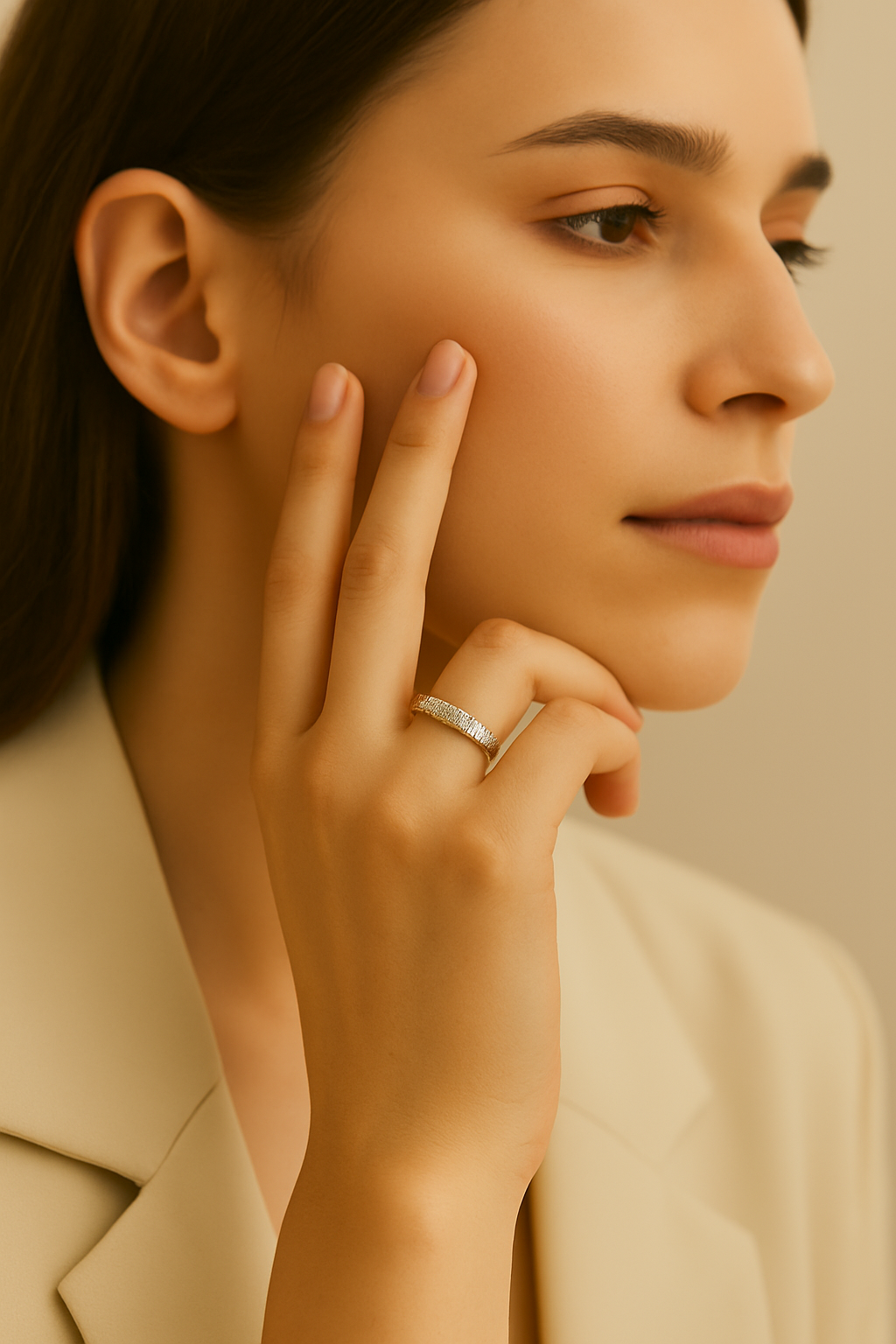 Sylanora™ 18K Gold Plated Zircon Stacking Ring – Dainty, Durable, Elegant