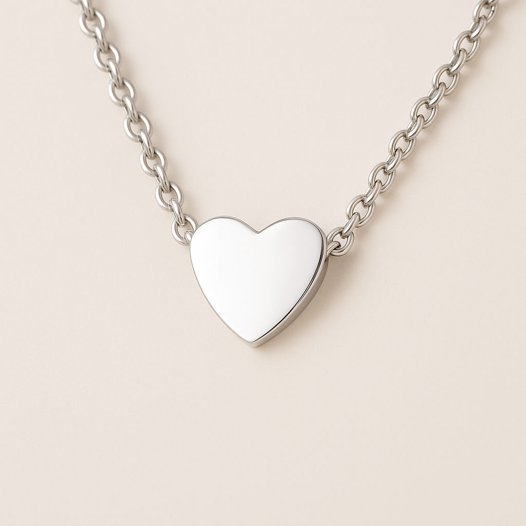 Unisex 14K Gold-Plated Heart Choker Necklace – Elegant & Sustainable Style