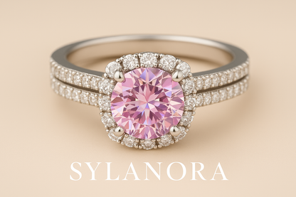 SYLANORA™ "LILIE & WHITE" – Elegant Engagement Ring with Brilliant Cubic Zirconia
