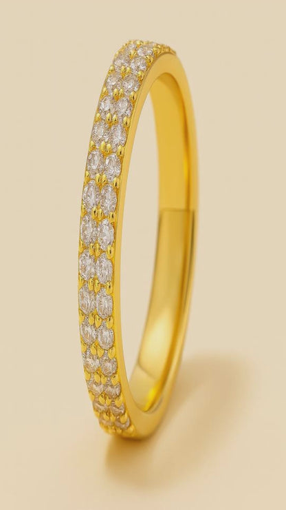 Sylanora™ 18K Gold Plated Zircon Stacking Ring – Dainty, Durable, Elegant